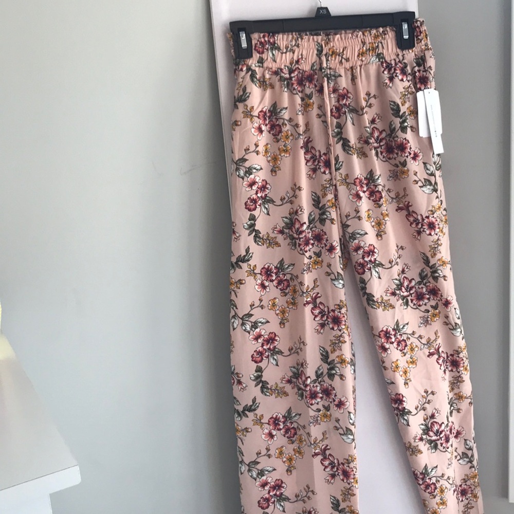 Flowy floral colorful pants